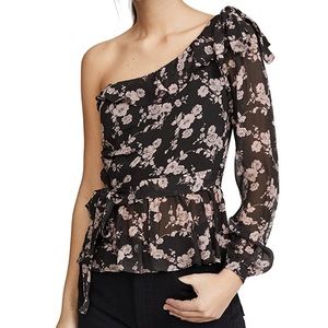 For love and lemons one-shoulder top blouse